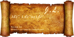 Jó László névjegykártya